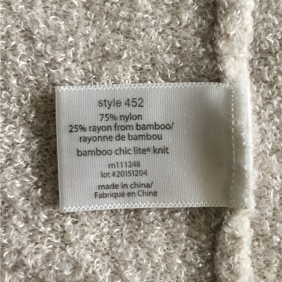 Bare Foot Dreams Cozy Chic Cream Open Front Cardigan. - Picture 5 of 5